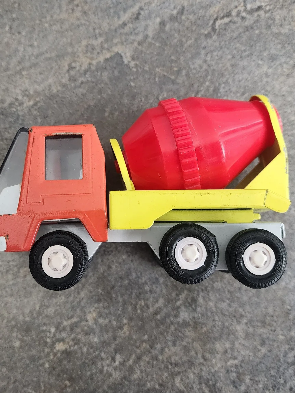 Vintage 70s Pressed Steel Lot Of 5 Tonka & Miniflex- Cement Truck, Firetruck
